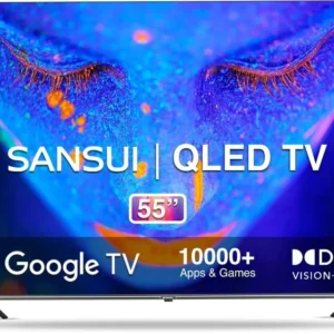 JSW55GSQLED Sansui 140 cm (55 Inches) 4K
  Ultra HD Smart QLED Google TV